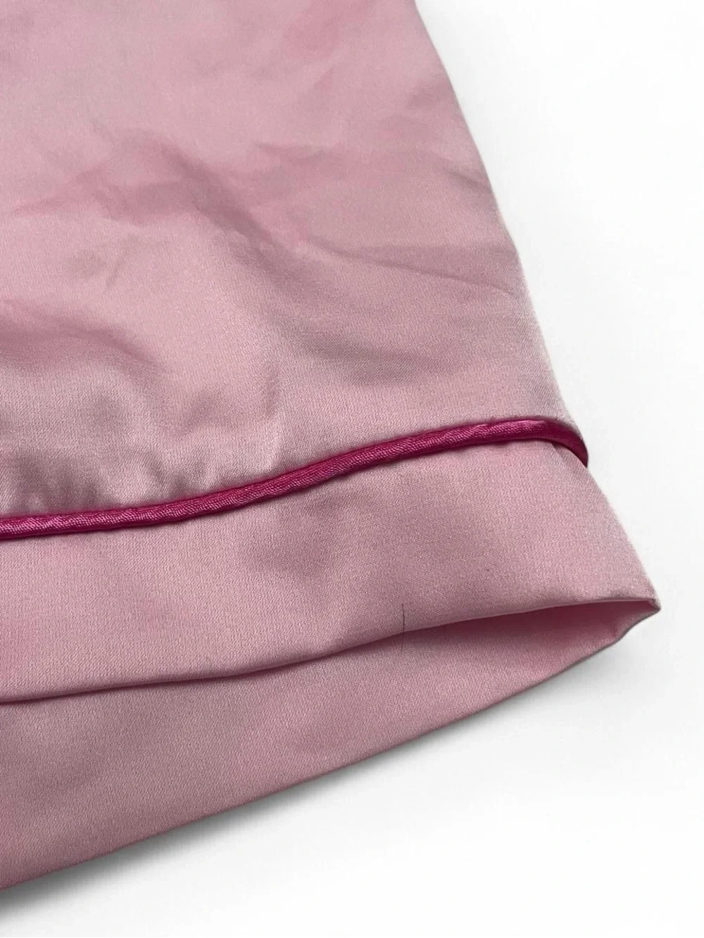 Y2K Juicy Couture Pink Satin Rhinestone Sleep Shorts S